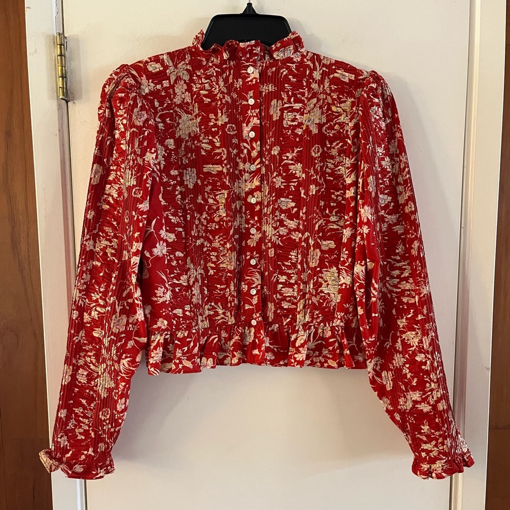 Doen Heloise Top in Oak Bluffs Floral - Picture 3 of 9